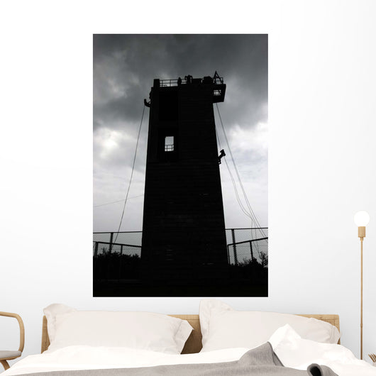 Marines Rappel from Camp Wall Decal