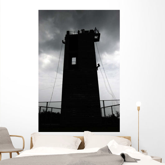 Marines Rappel from Camp Wall Decal