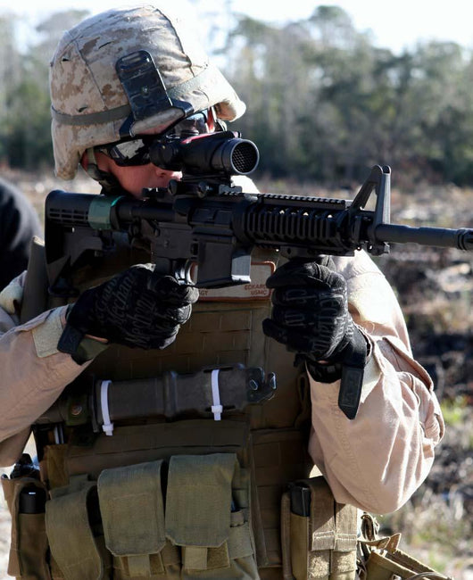 Soldier Looks through Scope Wall Decal