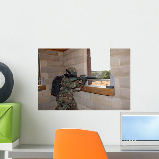 Soldier Acts as Opposition Wall Decal