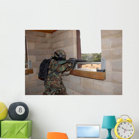 Soldier Acts as Opposition Wall Decal