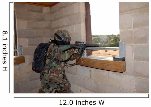 Soldier Acts as Opposition Wall Decal