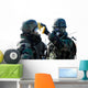 Soldiers Help Each Other Wall Decal