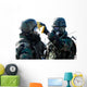 Soldiers Help Each Other Wall Decal
