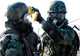 Soldiers Help Each Other Wall Decal