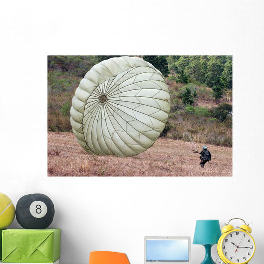 Wind Pushes Honduran Soldier's Wall Decal