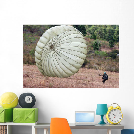 Wind Pushes Honduran Soldier's Wall Decal