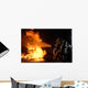 Firefighters Extinguish Simulated Battery Wall Decal