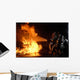 Firefighters Extinguish Simulated Battery Wall Decal