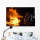 Firefighters Extinguish Simulated Battery Wall Decal