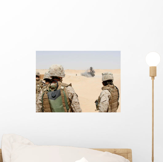 Marines and Sailors Look Wall Decal