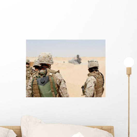 Marines and Sailors Look Wall Decal