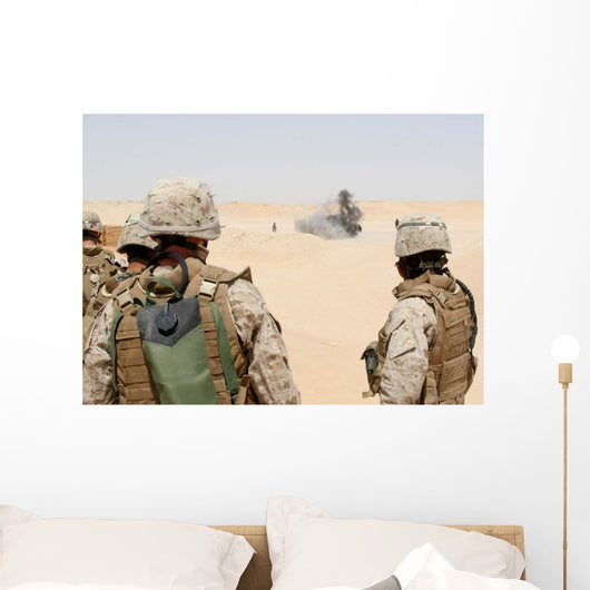 Marines and Sailors Look Wall Decal