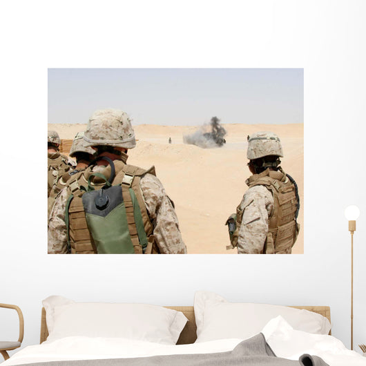 Marines and Sailors Look Wall Decal