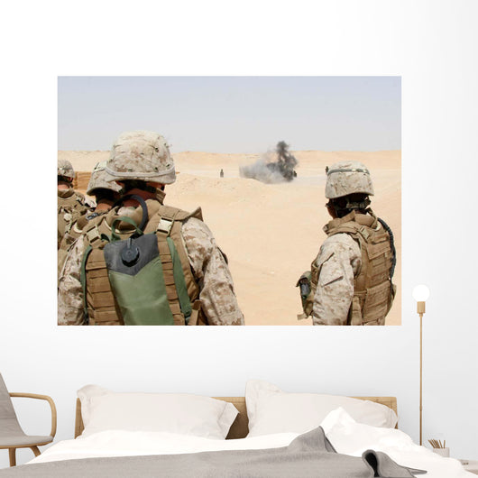 Marines and Sailors Look Wall Decal