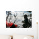 Soldier Uses Red Smoke Wall Decal