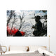 Soldier Uses Red Smoke Wall Decal