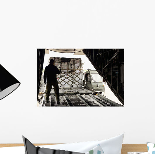 Supplies Are Loaded into Wall Decal