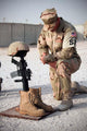 Soldier Bows to Pay Wall Decal