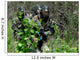Soldiers Walking through Brush Wall Decal