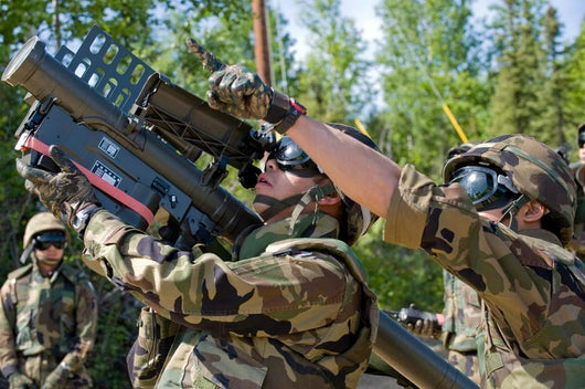 Soldier Operates Missile Launcher Wall Decal