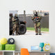 Soldiers Stand Guard Intersection Wall Decal