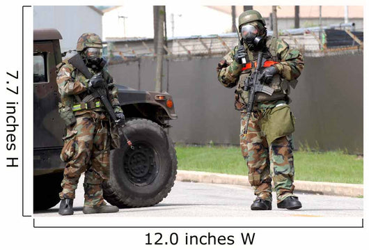 Soldiers Stand Guard Intersection Wall Decal