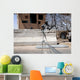 Airman Stands Post to Wall Decal