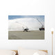 F-18 Aircraft Taxies beneath Wall Decal