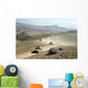 Humvees Traverse Rugged Mountain Wall Decal