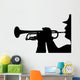 Servicemember Plays Tune during Wall Decal