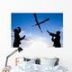 Soldiers Practice Over-the-head Rifle Wall Decal