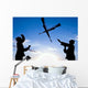 Soldiers Practice Over-the-head Rifle Wall Decal