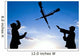 Soldiers Practice Over-the-head Rifle Wall Decal