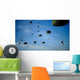 Soldiers Descend under Parachute Wall Decal