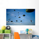 Soldiers Descend under Parachute Wall Decal