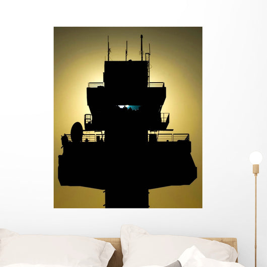 Setting Sun Silhouettes Air Wall Decal