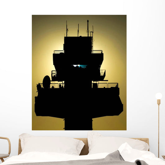 Setting Sun Silhouettes Air Wall Decal