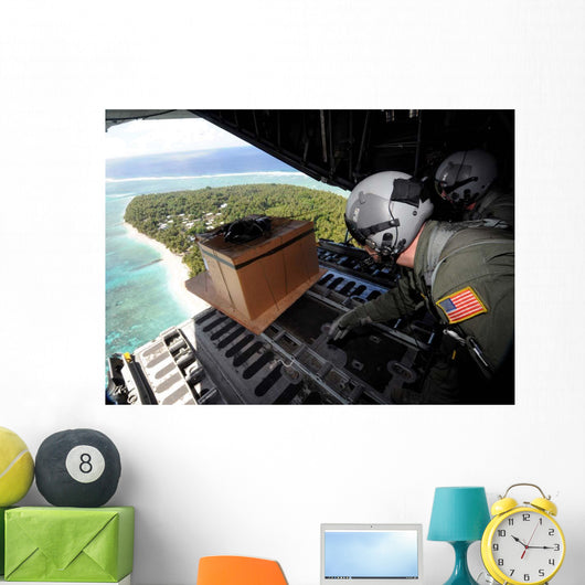 Airmen Push out Pallet Wall Decal Design 1