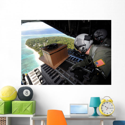 Airmen Push out Pallet Wall Decal Design 1