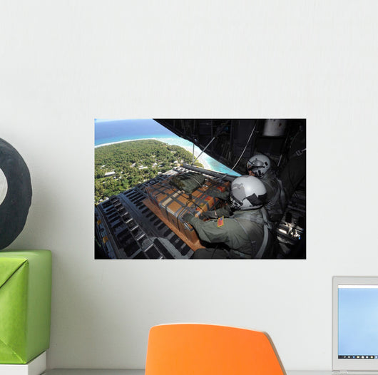 Airmen Push out Pallet Wall Decal Design 2