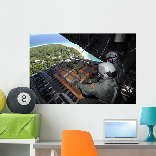 Airmen Push out Pallet Wall Decal Design 2