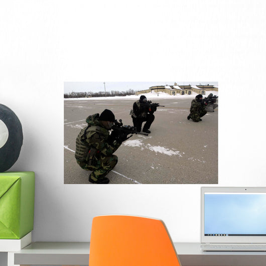 Security Forces Members Endure Wall Decal