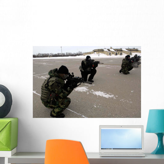Security Forces Members Endure Wall Decal