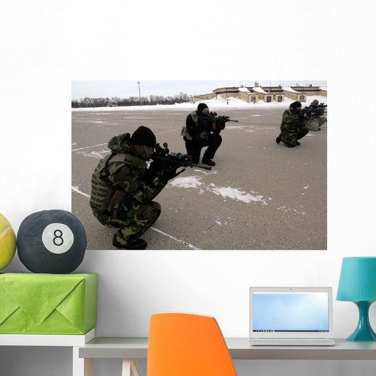 Security Forces Members Endure Wall Decal