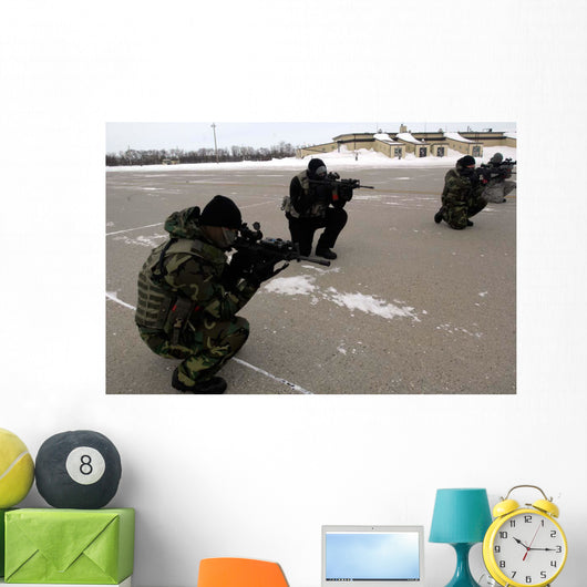Security Forces Members Endure Wall Decal