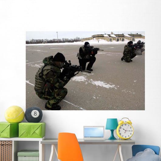 Security Forces Members Endure Wall Decal