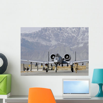 A10 Thunderbolt Ii Taxis Wall Decal shown on a wall