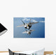 Two F-22 Raptors Fly Wall Decal Design 1