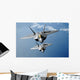 Two F-22 Raptors Fly Wall Decal Design 1